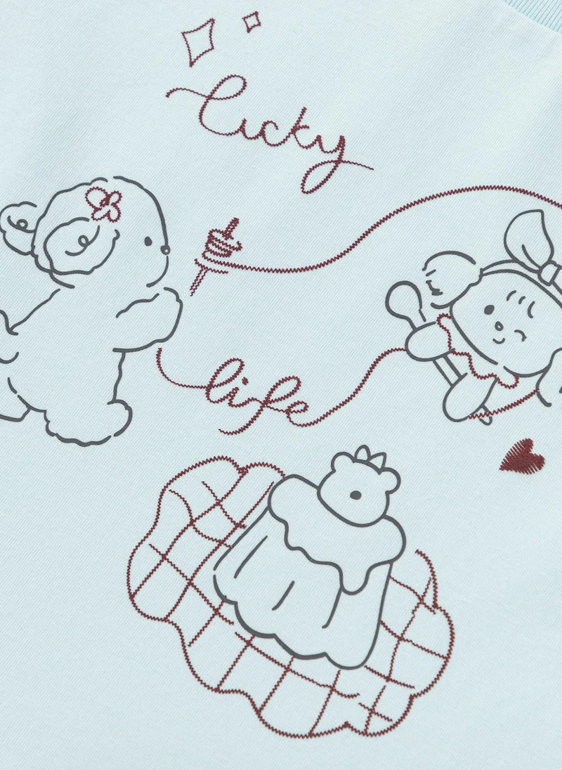 Balabala  Toddler Girls Round v-neck long-sleeved T-shirt for Women | Best Price UAE